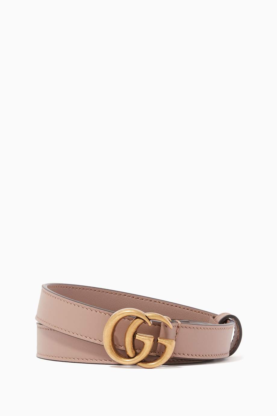 Gucci slim leather belt hotsell