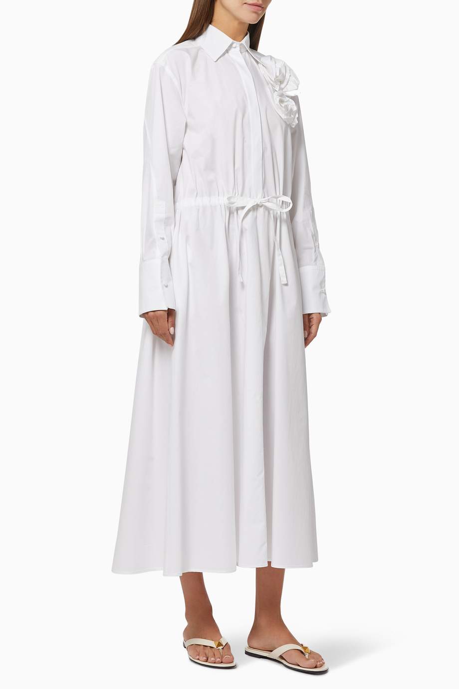 Rose poplin shirtdress new arrivals