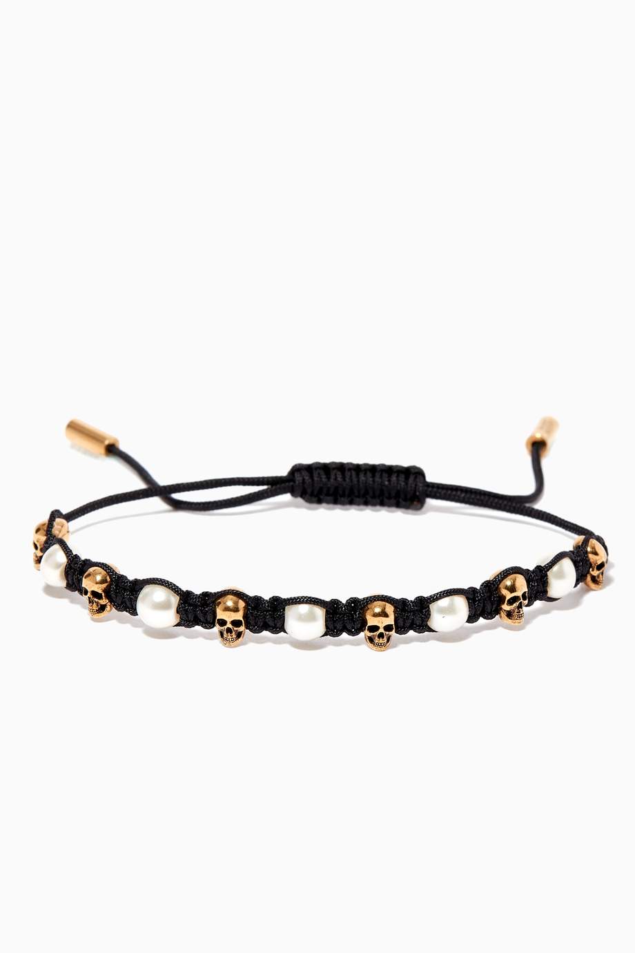 Alexander McQueen Skull Pearly Friendship Bracelet price in Doha