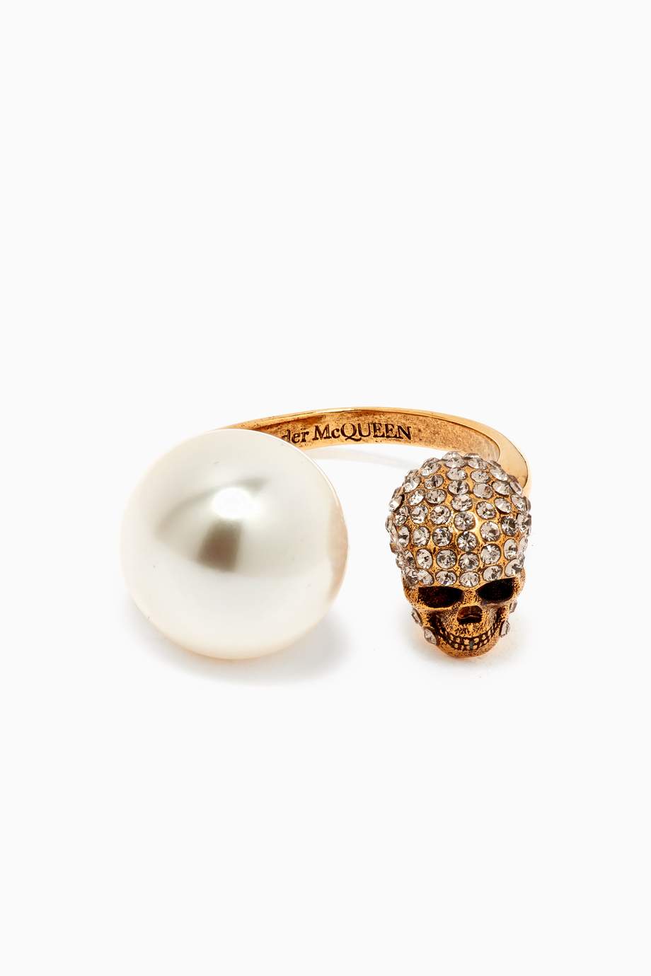 Alexander McQueen Pearl Skull Ring price in Doha Qatar Compare