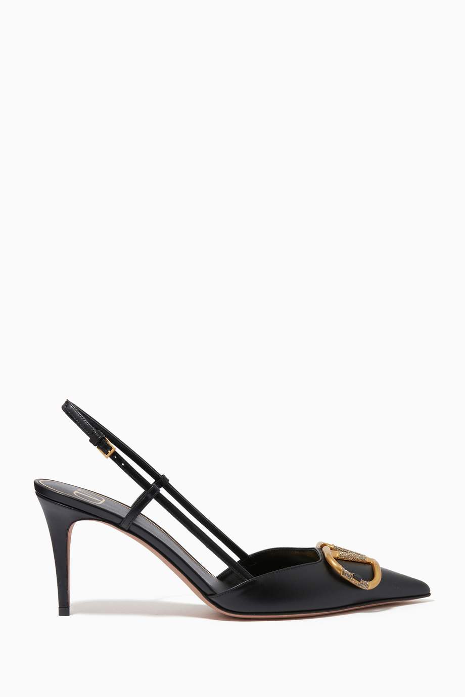 Valento Valentino Garavani VLOGO Slingback Pumps with Rhinestones