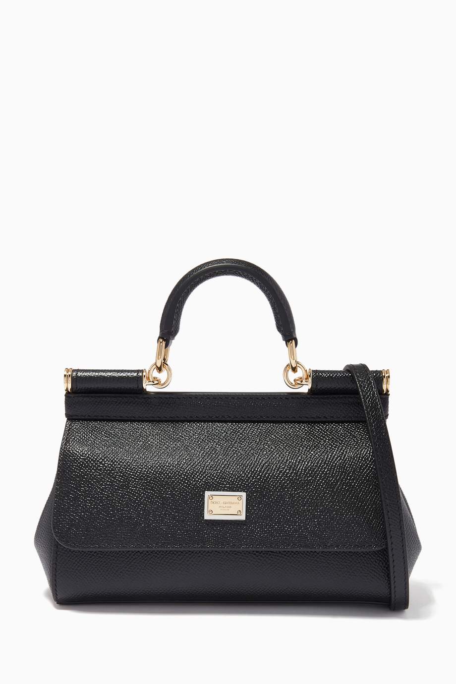 Dolce & Gabbana Small Miss Sicily East West Patent Leather Satchel