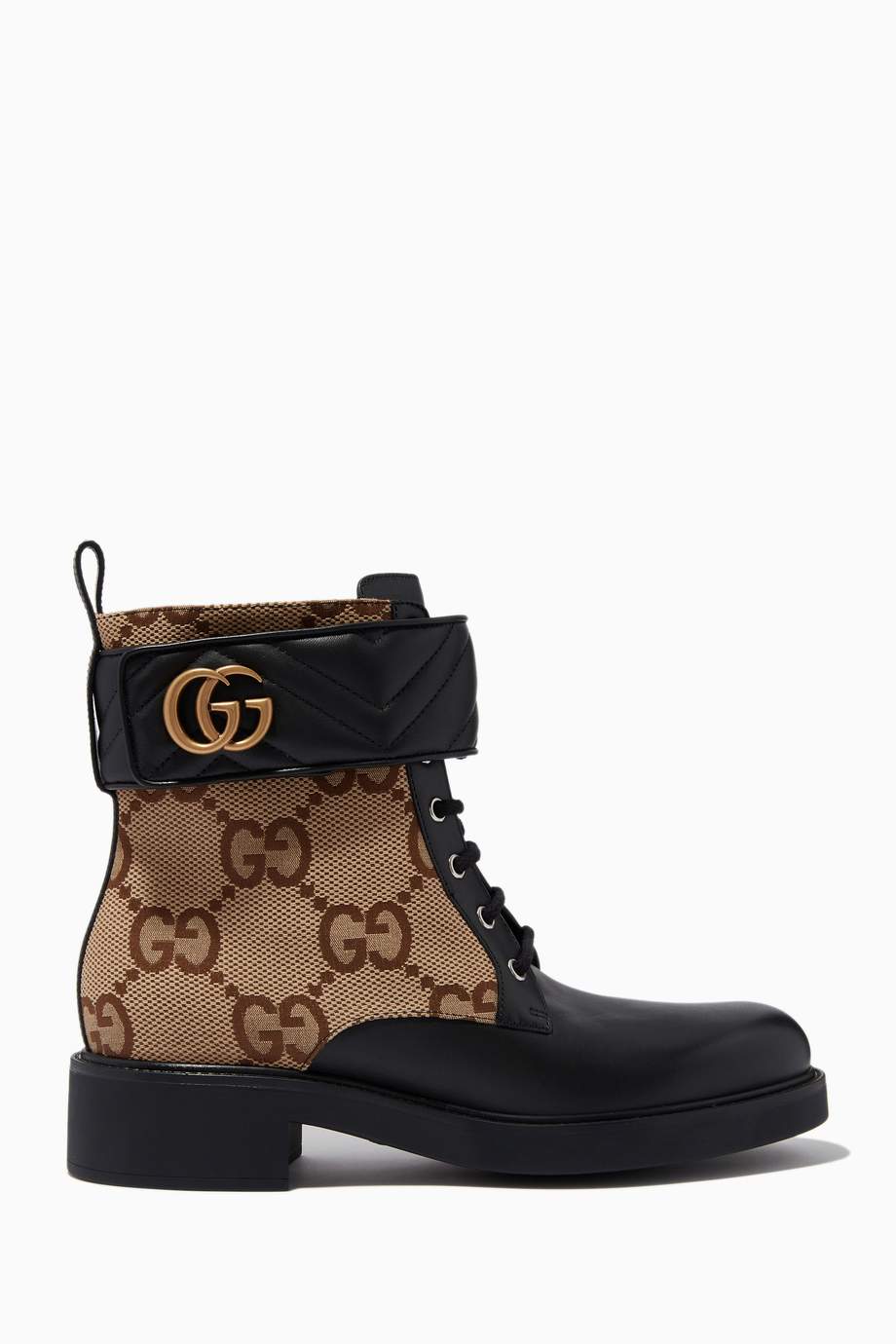Gucci NEW SEASON GG Marmont Ankle Boots in GG Supreme Canvas
