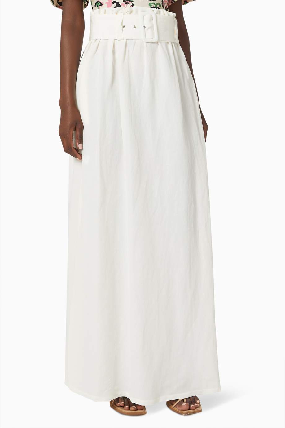 Paperbag top skirt maxi