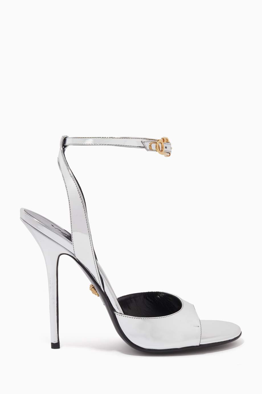 Safety pin leather sandals cheap