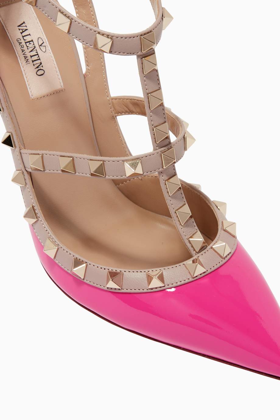 valentino rockstud caged pump