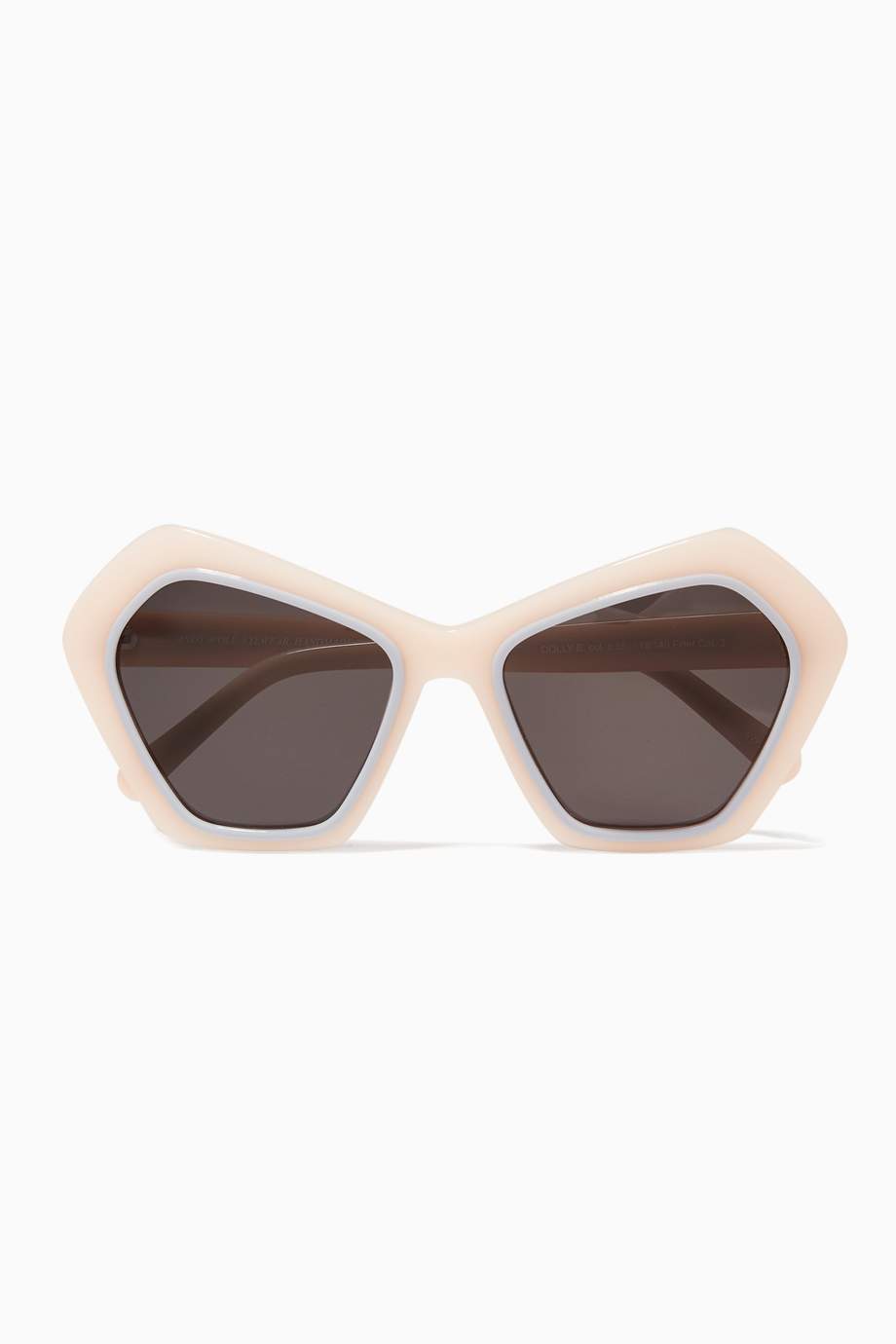 Shop Andy Wolf Neutral Pastel-Pink Dolly Oversized Angular-Frame ...