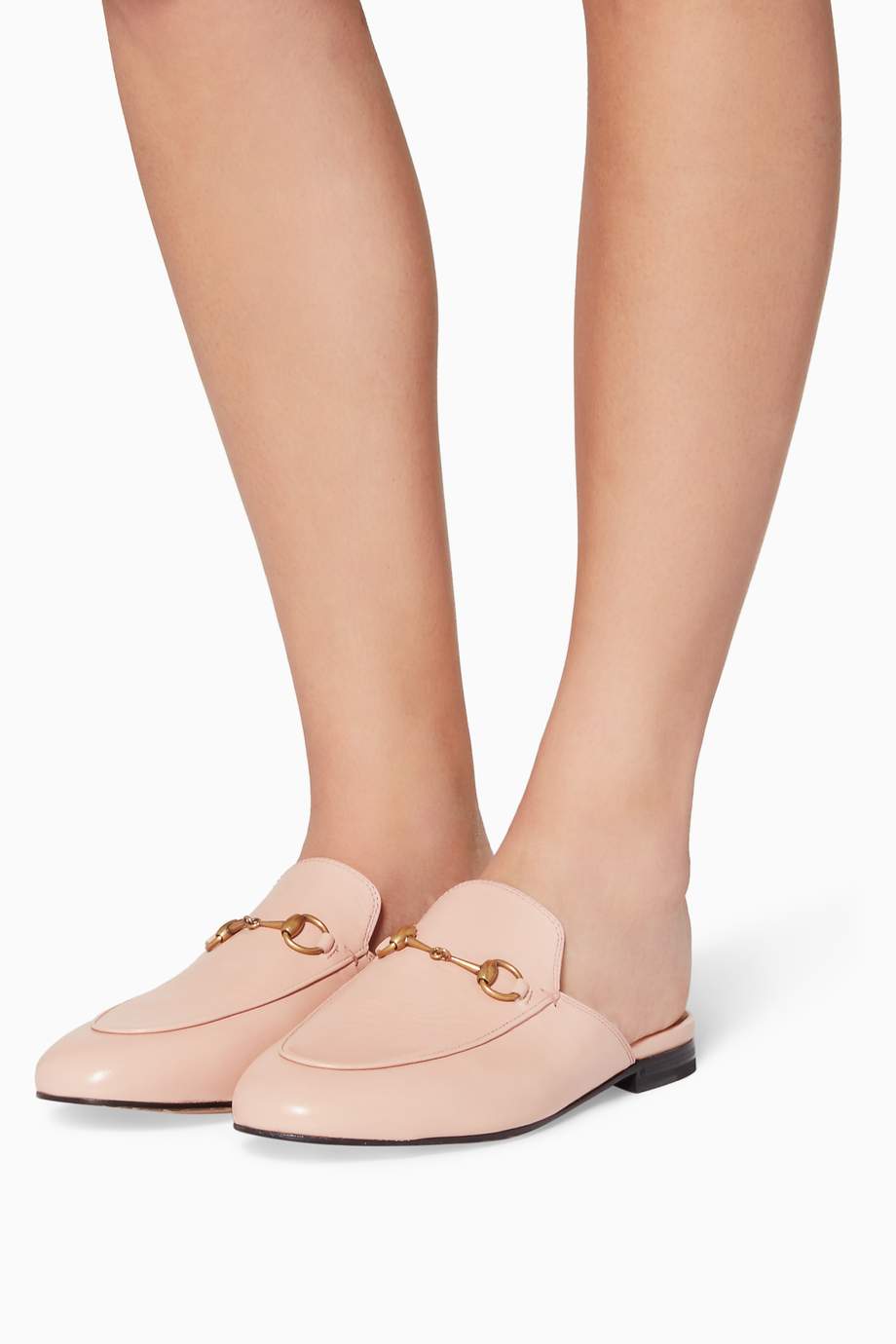gucci pink brixton loafers