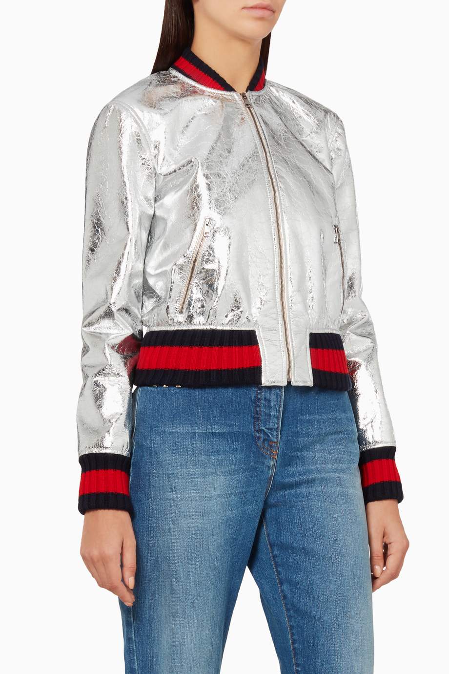 gucci silver jacket