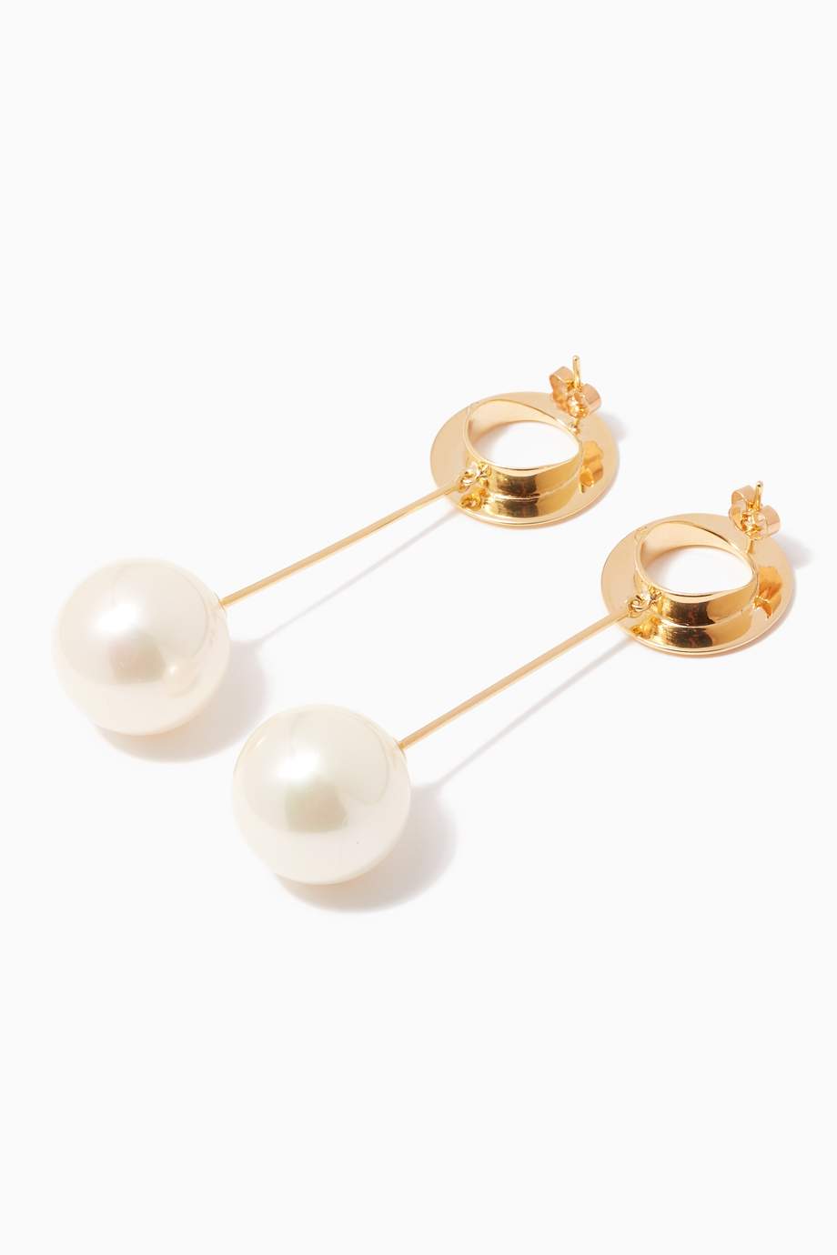 Shop Joanna Laura Constantine Gold Gold & Pearl Grommet Drop Earrings ...