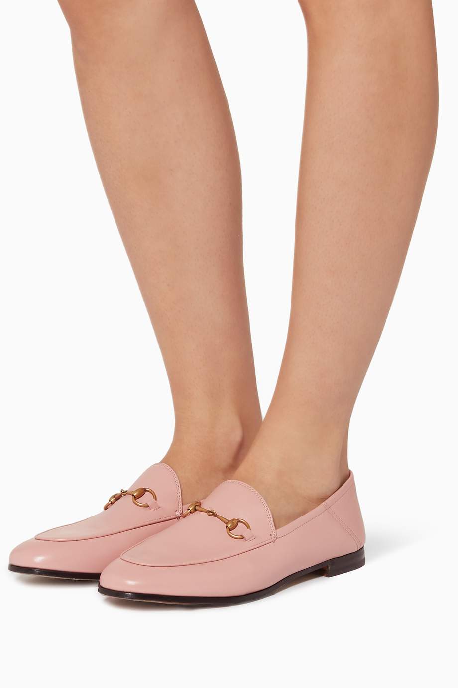 pink suede gucci loafers