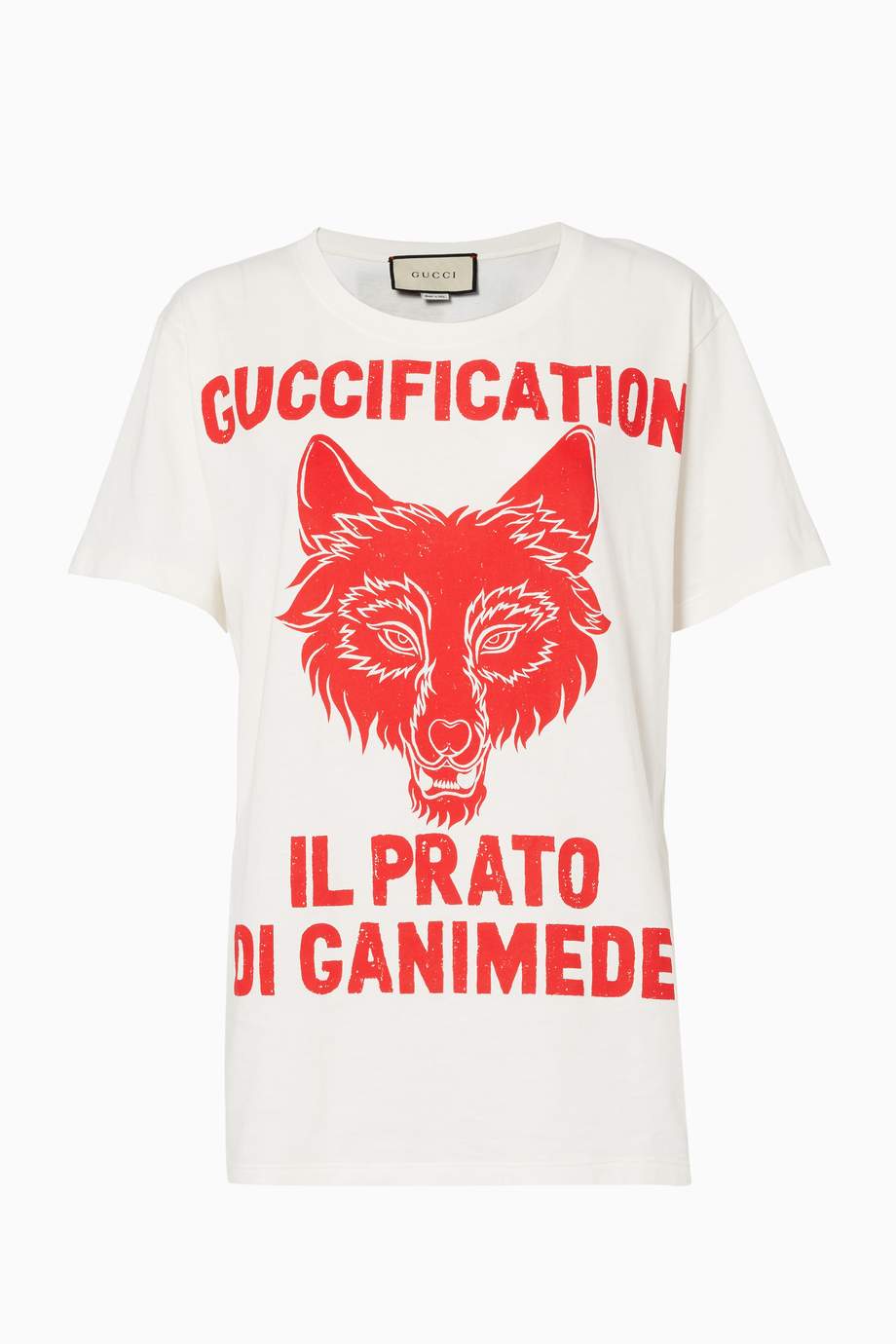 Shop Gucci Neutral Ivory Vintage-Effect ''Il Prato di Ganimede ...