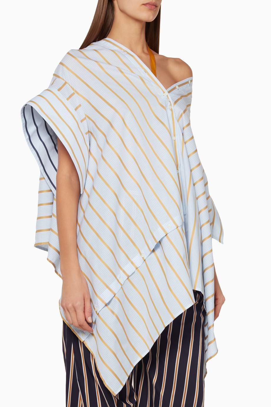 Shop Palmer Harding Multicolour Multi Coloured Striped Reversible Jasmine Shirt For Women Ounass Kuwait