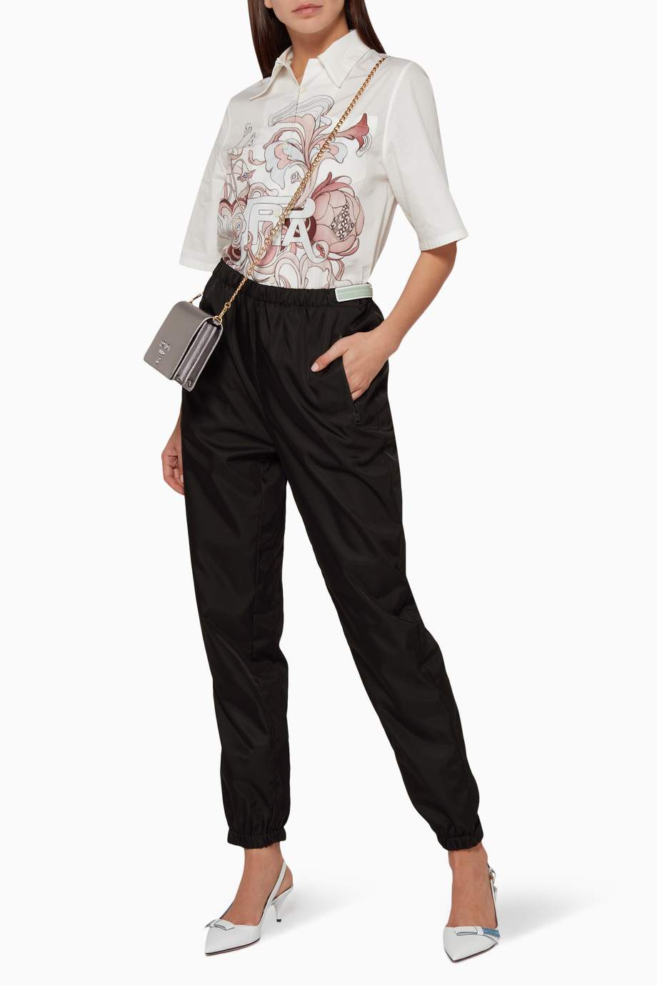 black track pants womens