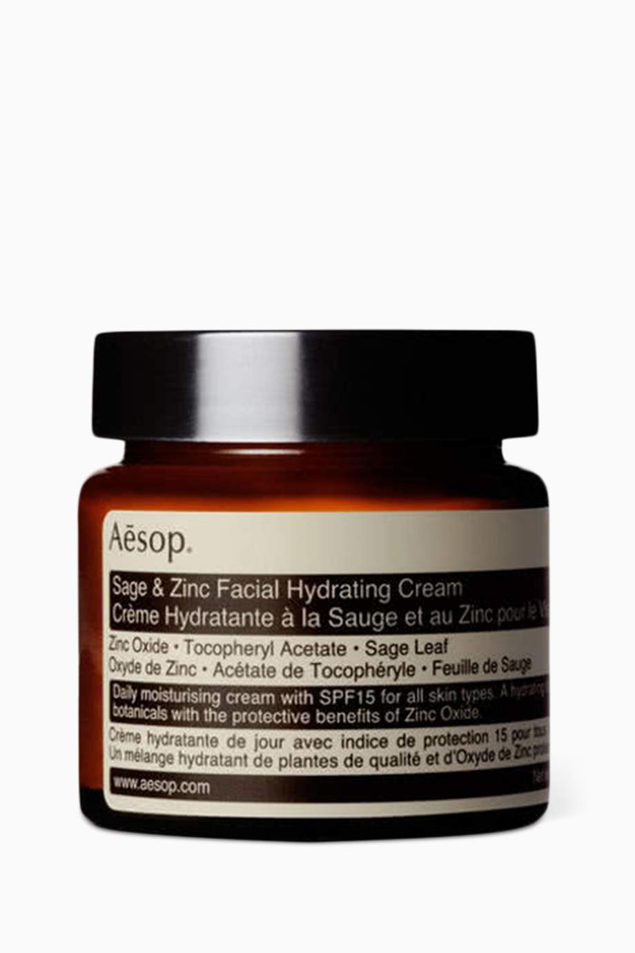 Shop Aesop Multicolour Sage & Zinc Facial Hydrating Cream SPF15, 60ml