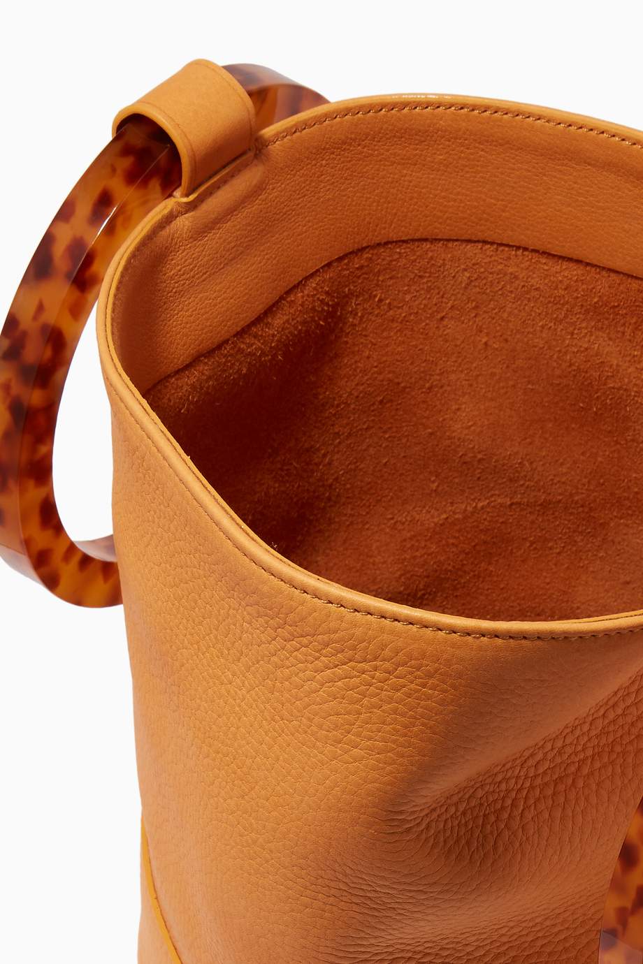 Shop Simon Miller Brown Sand Bonsai 20 Leather Bucket Bag for Women ...