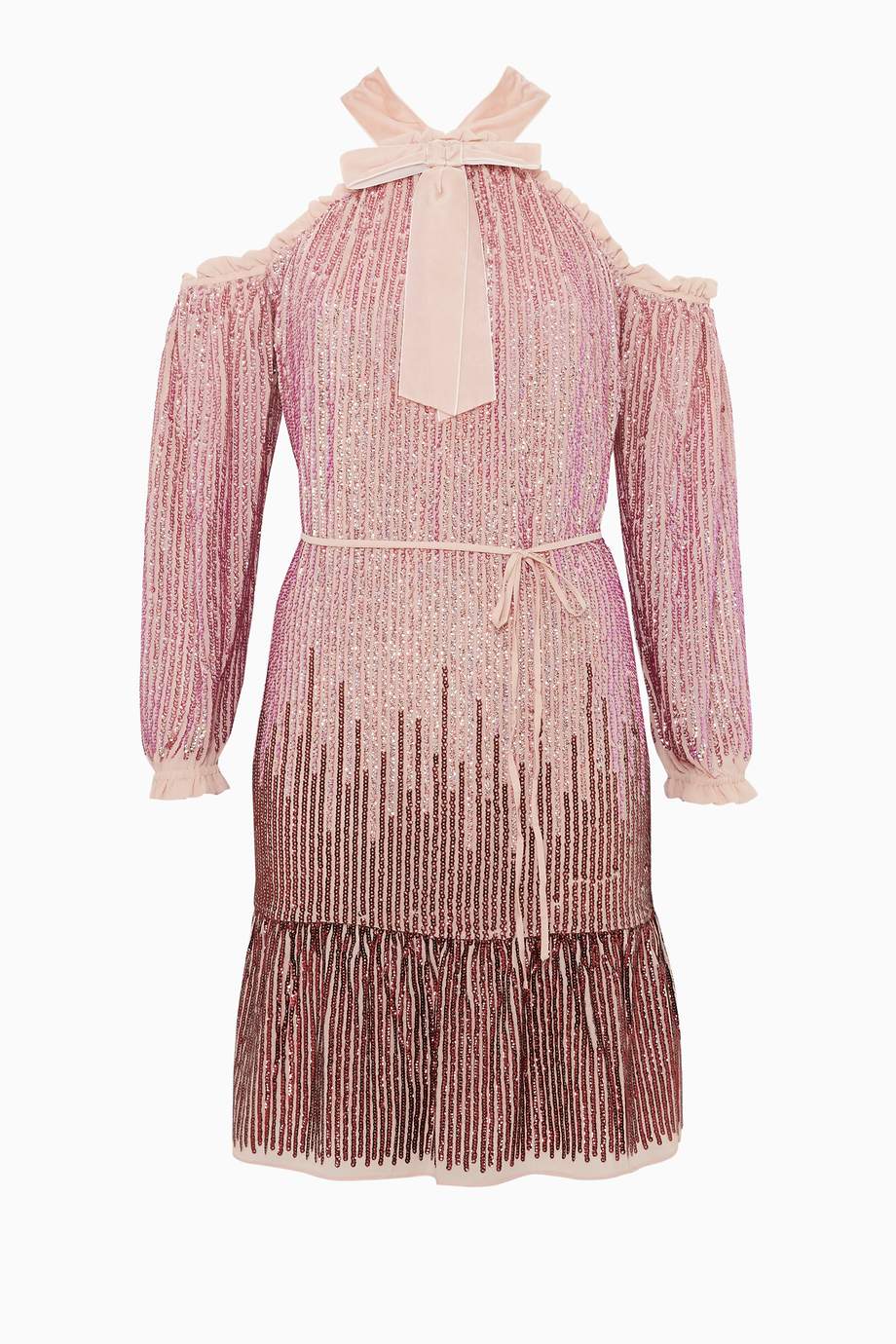 Shop Needle & Thread Pink Rose Quartz Kaleidoscope Dress for Women ...