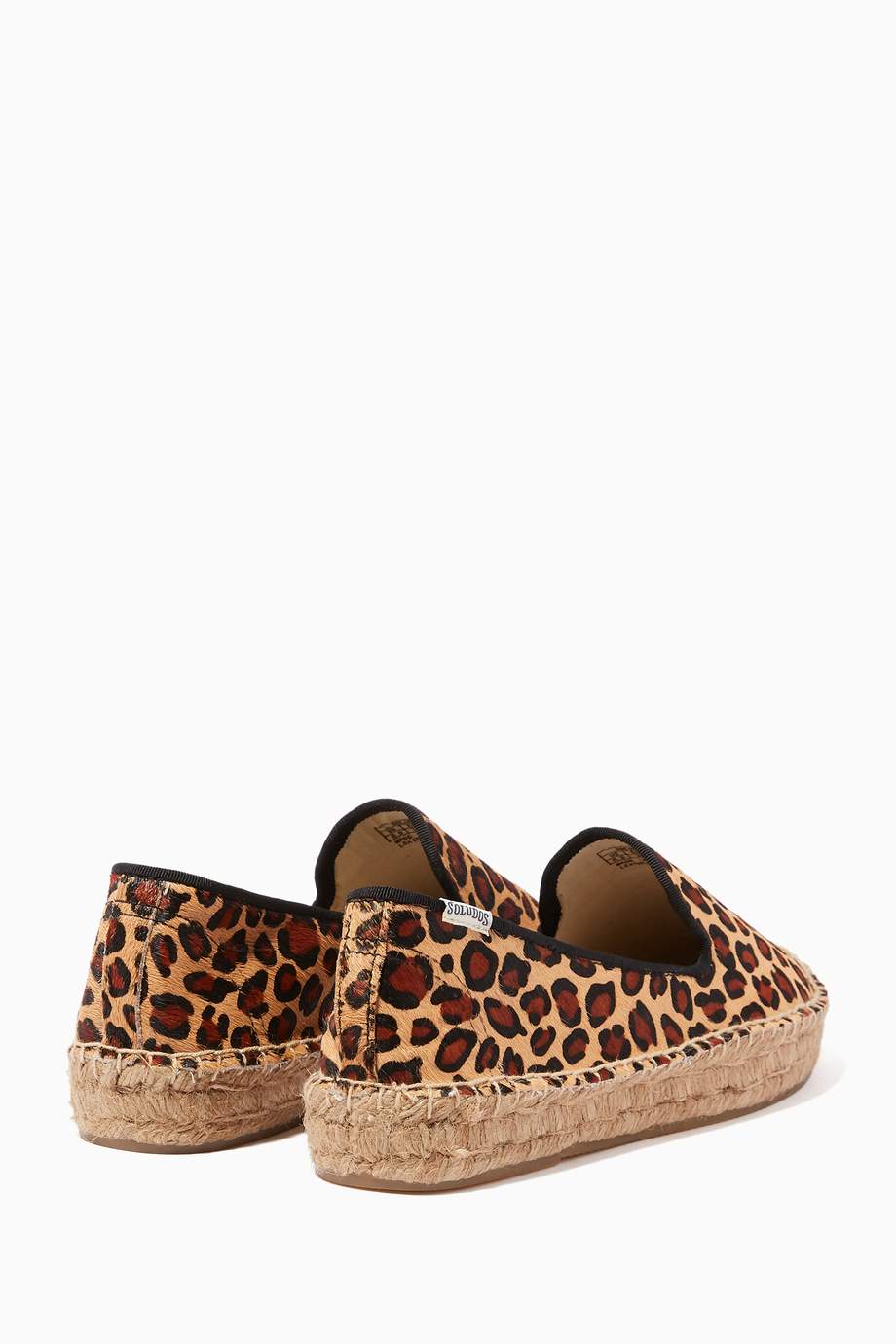 leopard print smoking flats