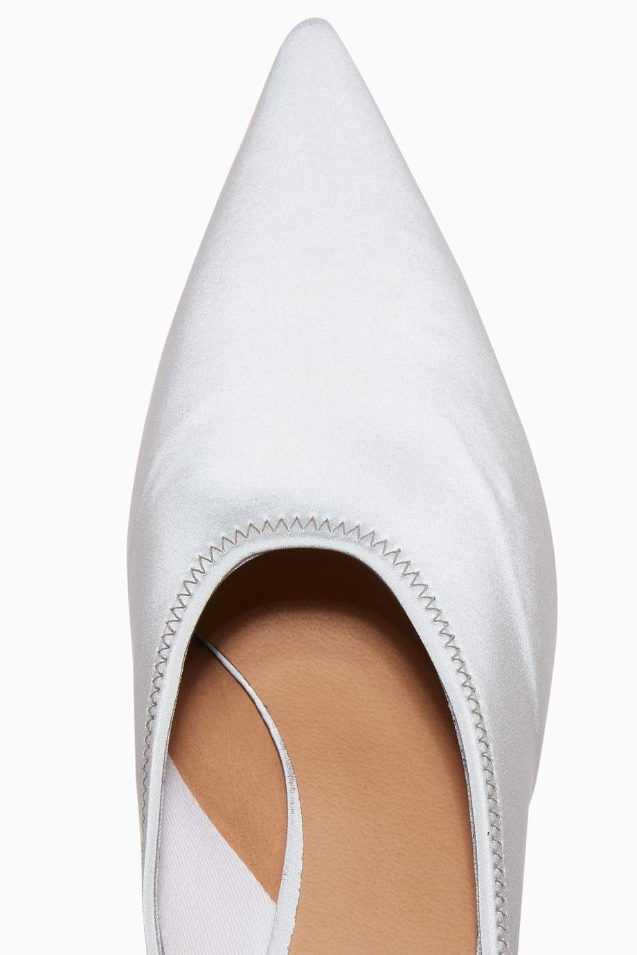 light grey mules