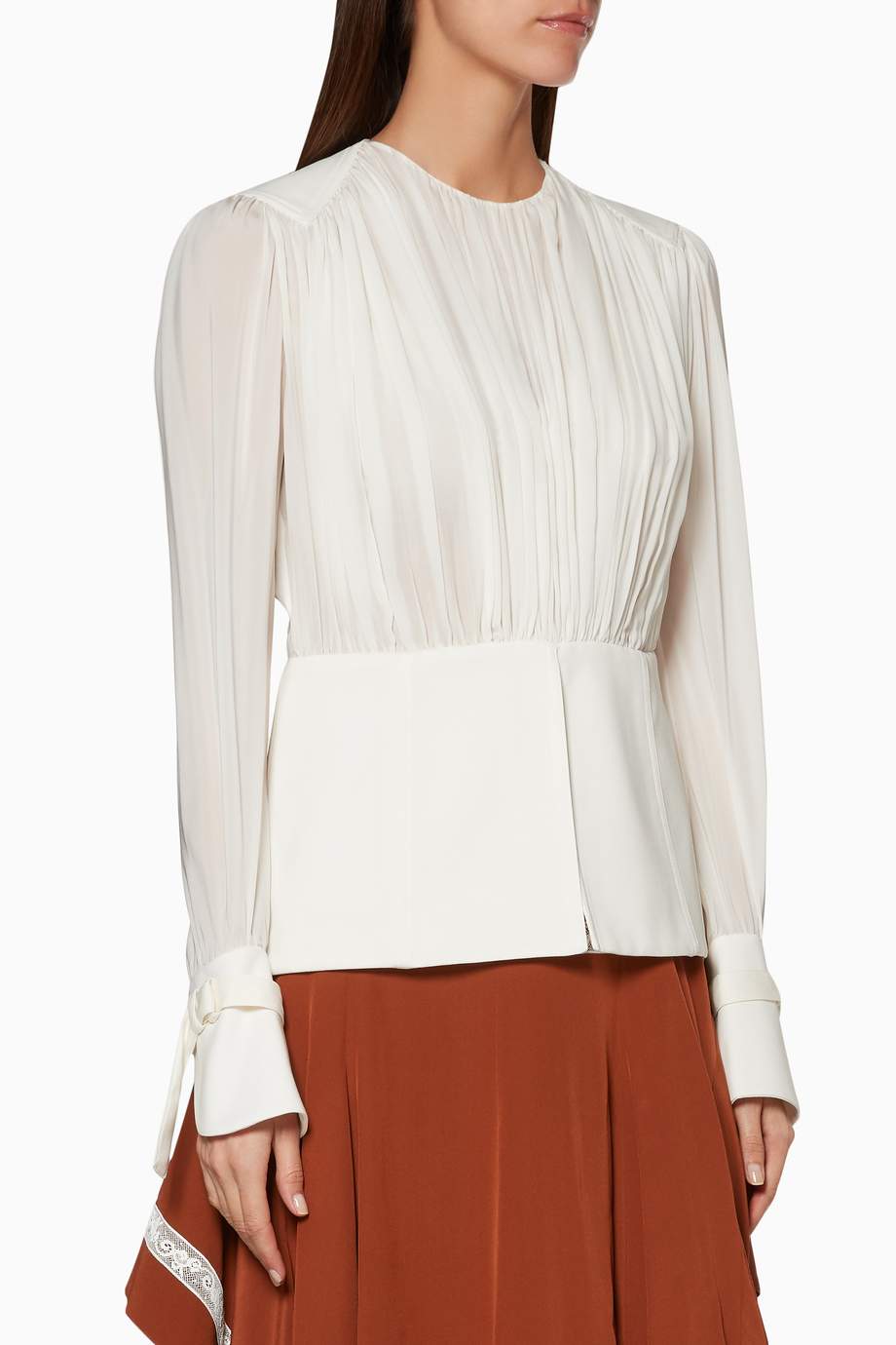 white silk shirt womens uk