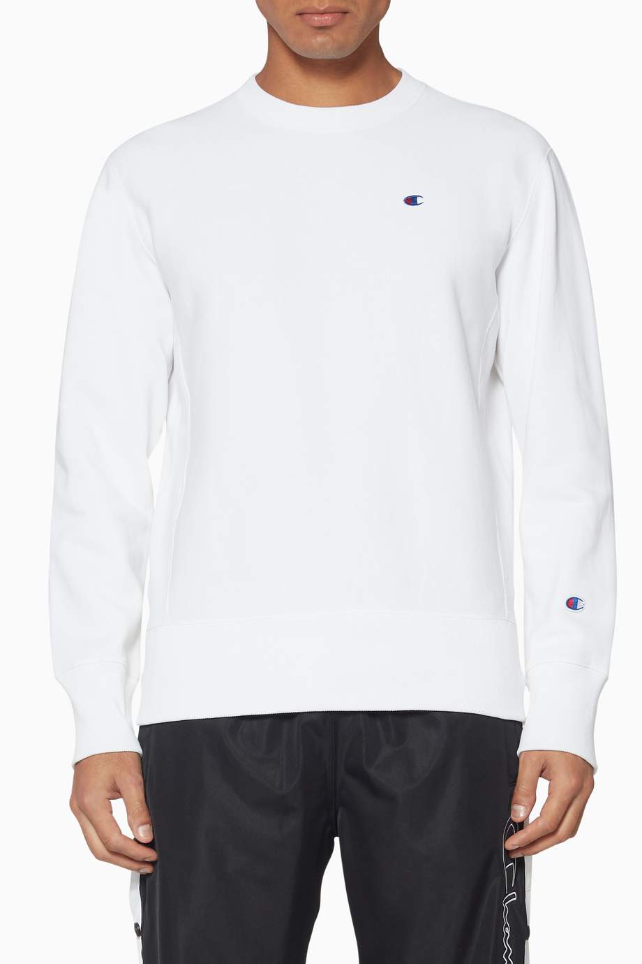 Shop Champion White Crewneck Sweatshirt for Men | Ounass UAE