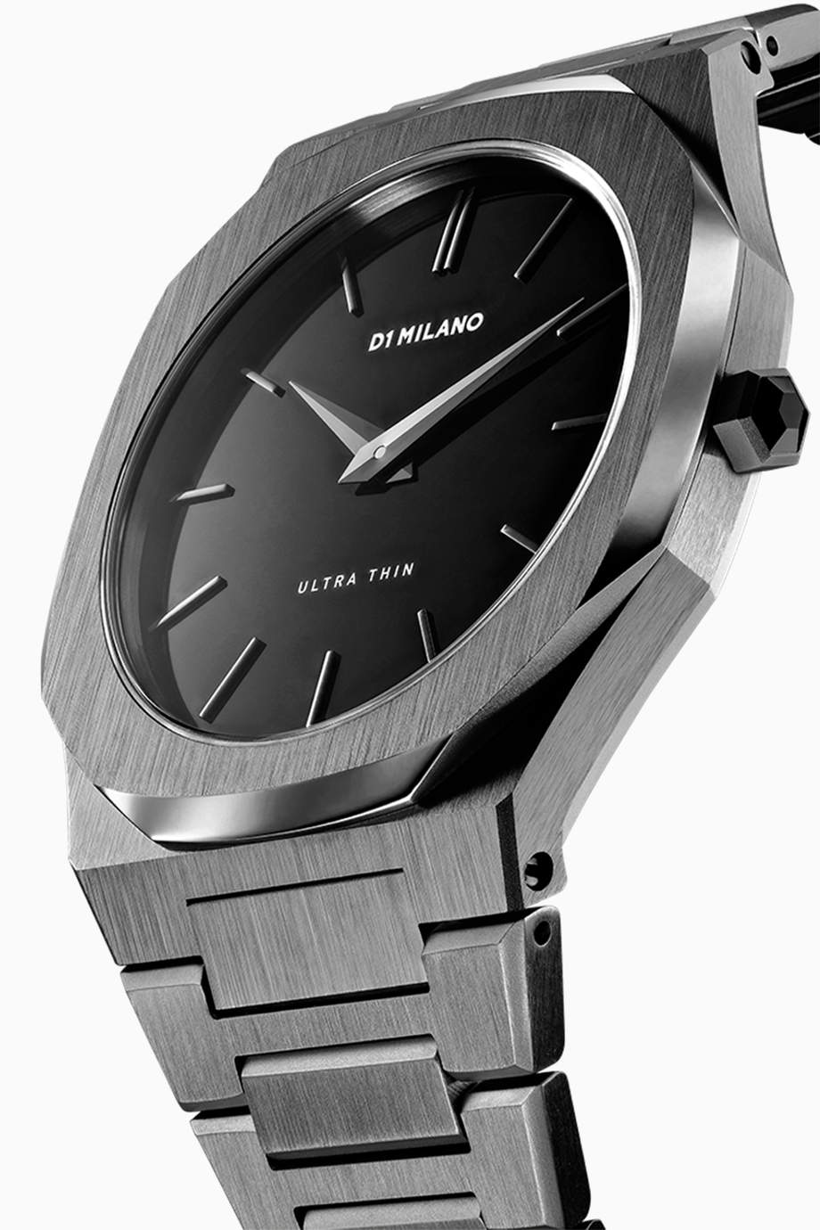 Shop D1 Milano Grey Ultra Thin 40mm Quartz Watch for Men Ounass UAE