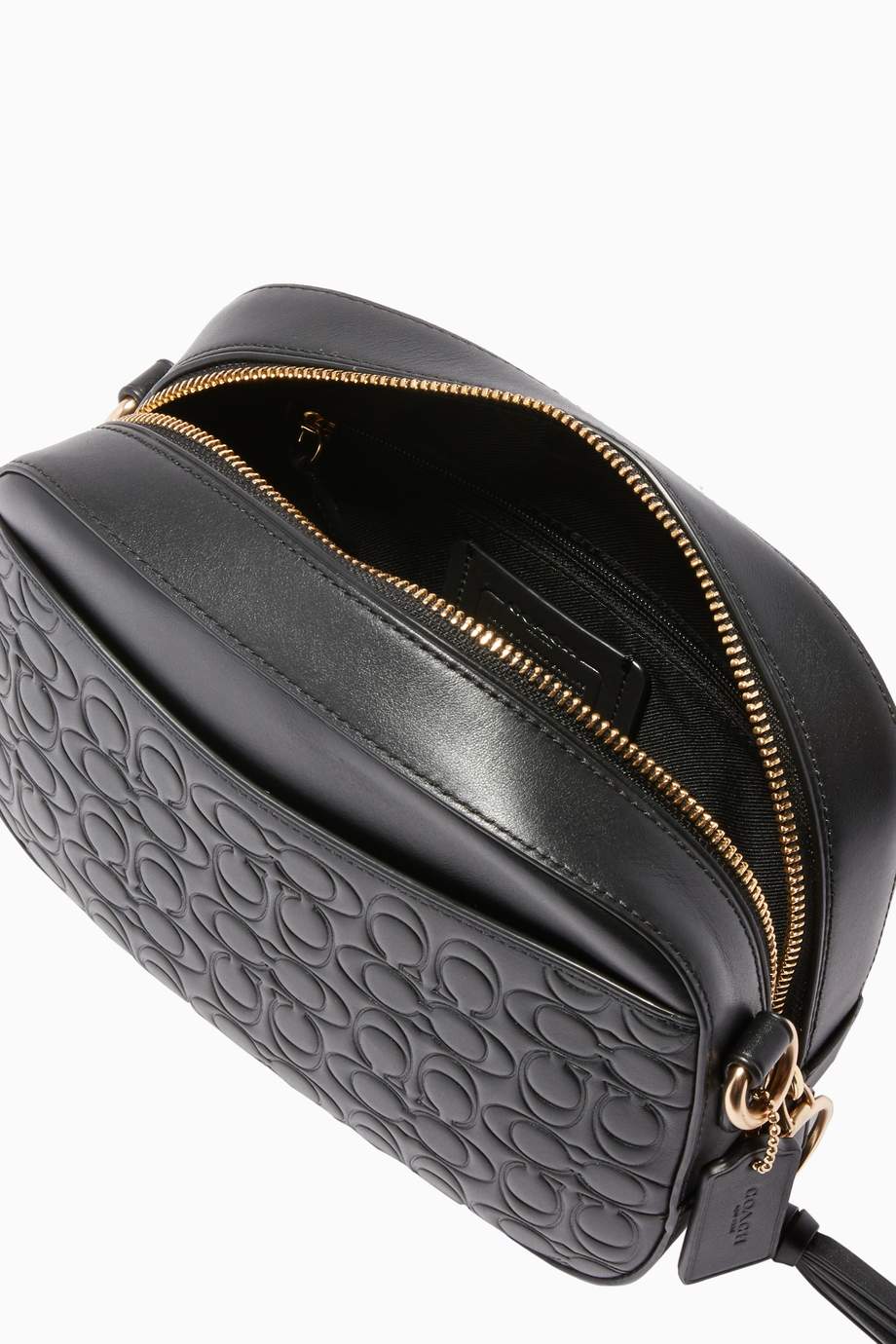 coach mini camera bag black