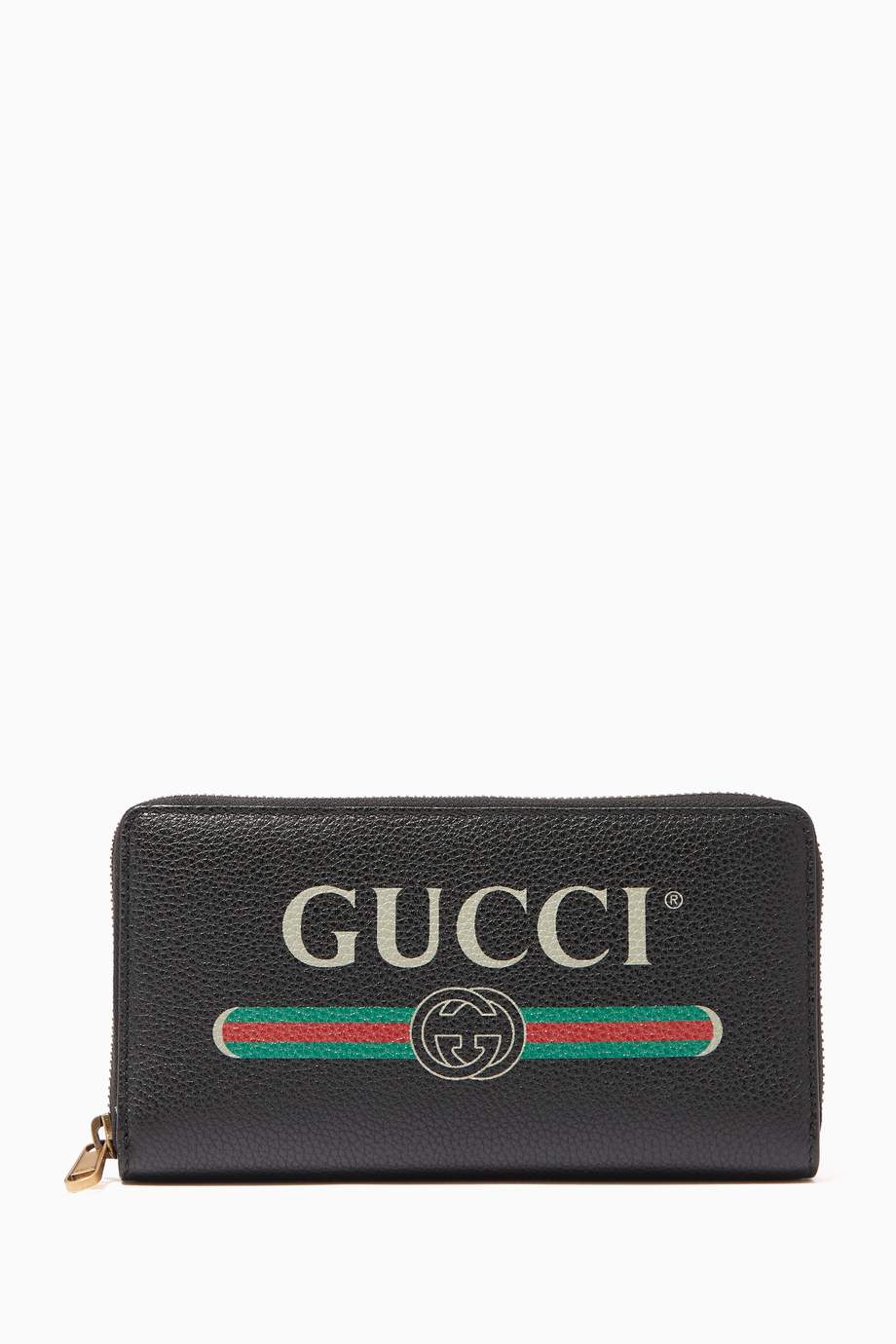  Shop  Gucci  Black Black Leather Travel Wallet  for Men  