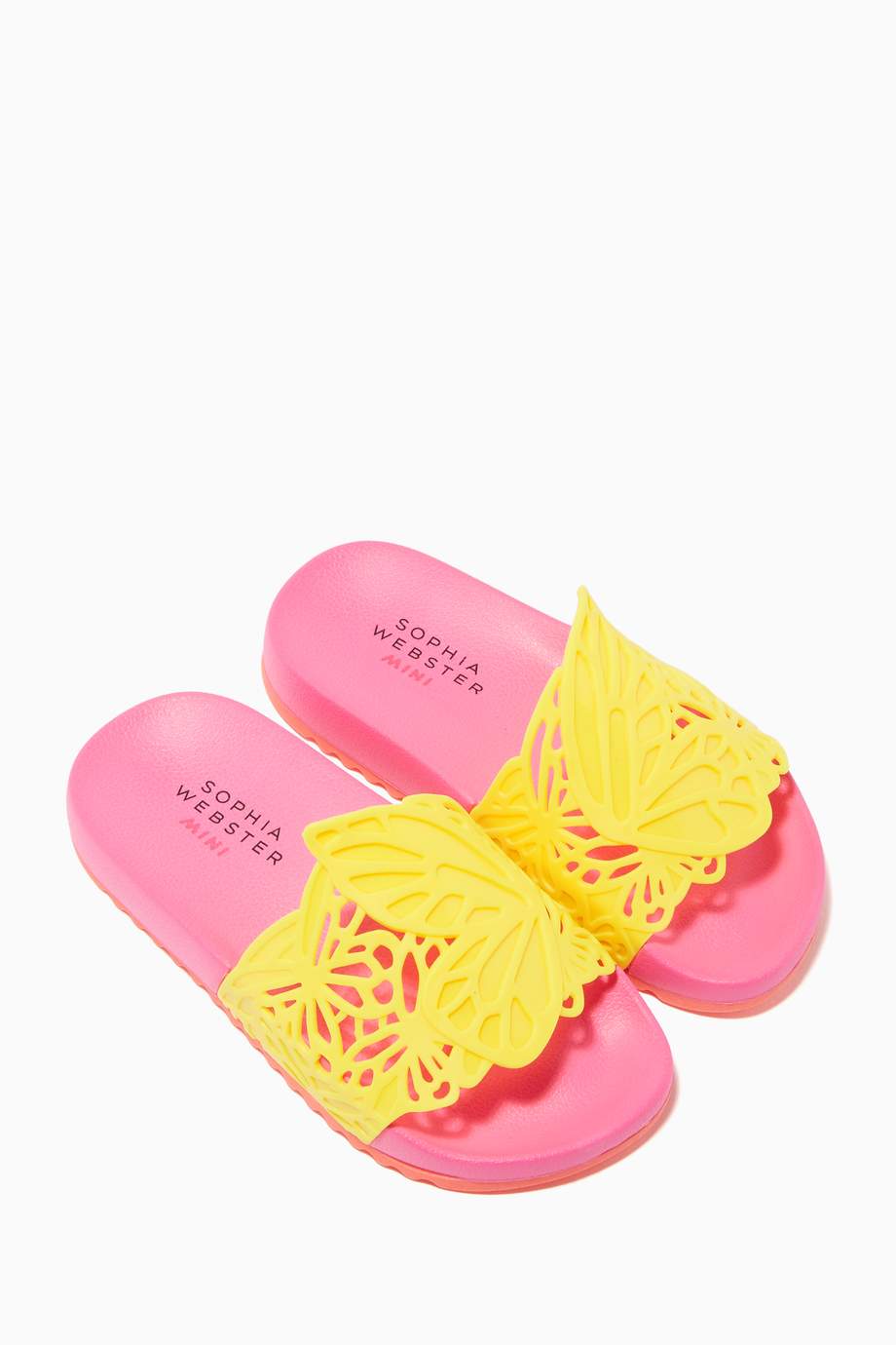 shop-sophia-webster-pink-pink-yellow-lia-butterfly-slides-for-kids