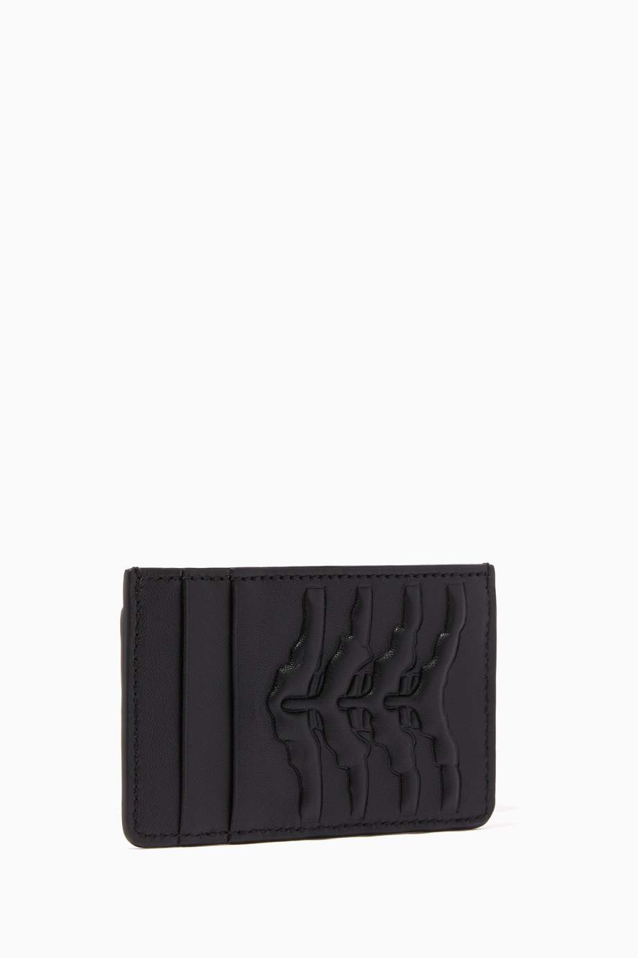 Shop Alexander McQueen Black Black Leather Card Holder for