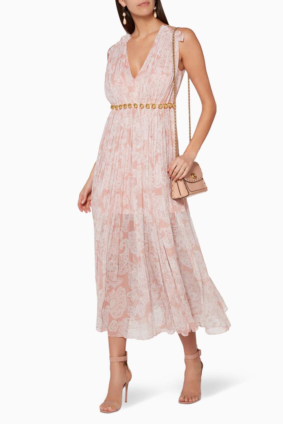 Shop THURLEY Pink Light-Pink Summer Solstice Dress for Women | Ounass UAE