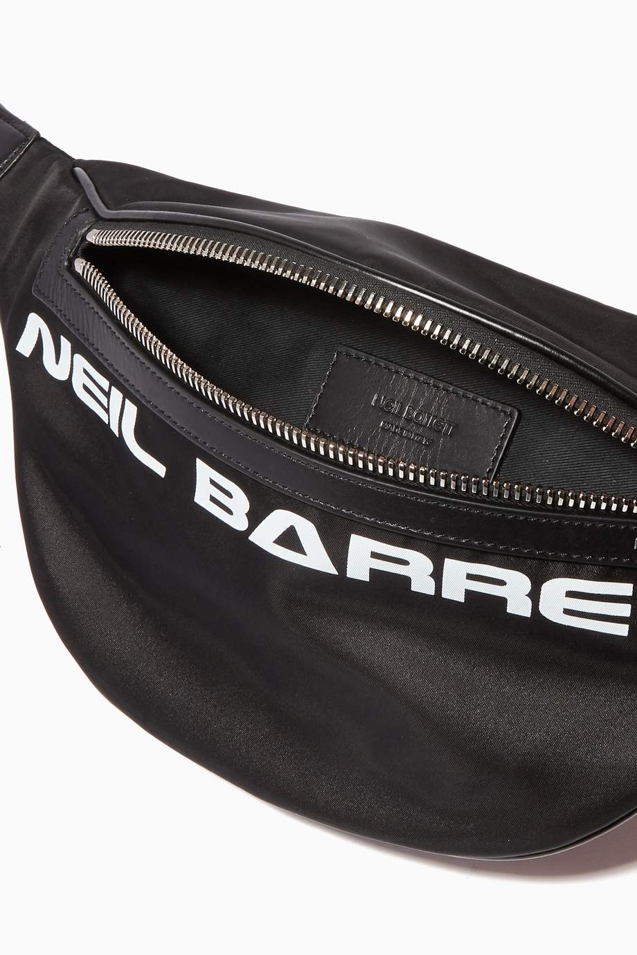 Shop Neil Barrett Black Logo Print Belt Bag for Men | Ounass UAE