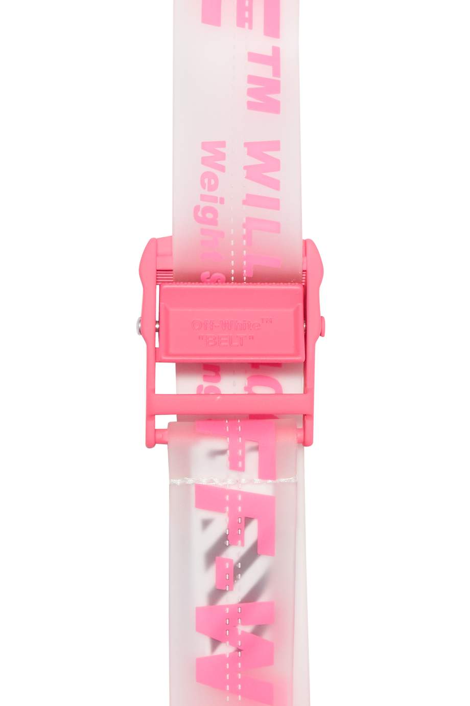 Shop Off-White Pink Bright-Pink Rubber Industrial Belt for Women ...