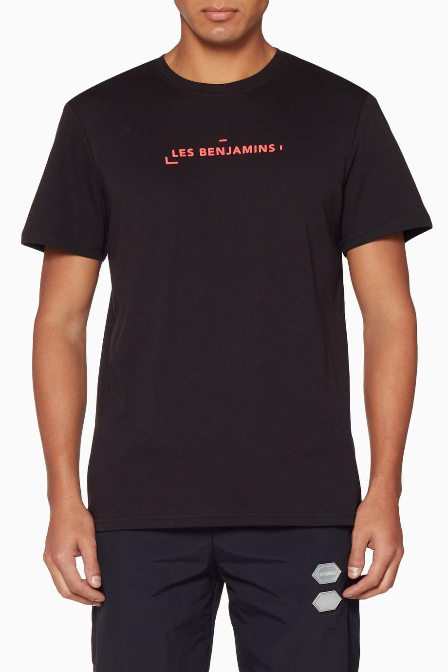 Shop Les Benjamins Black Black Tiger Ball T Shirt For Men Ounass Bahrain