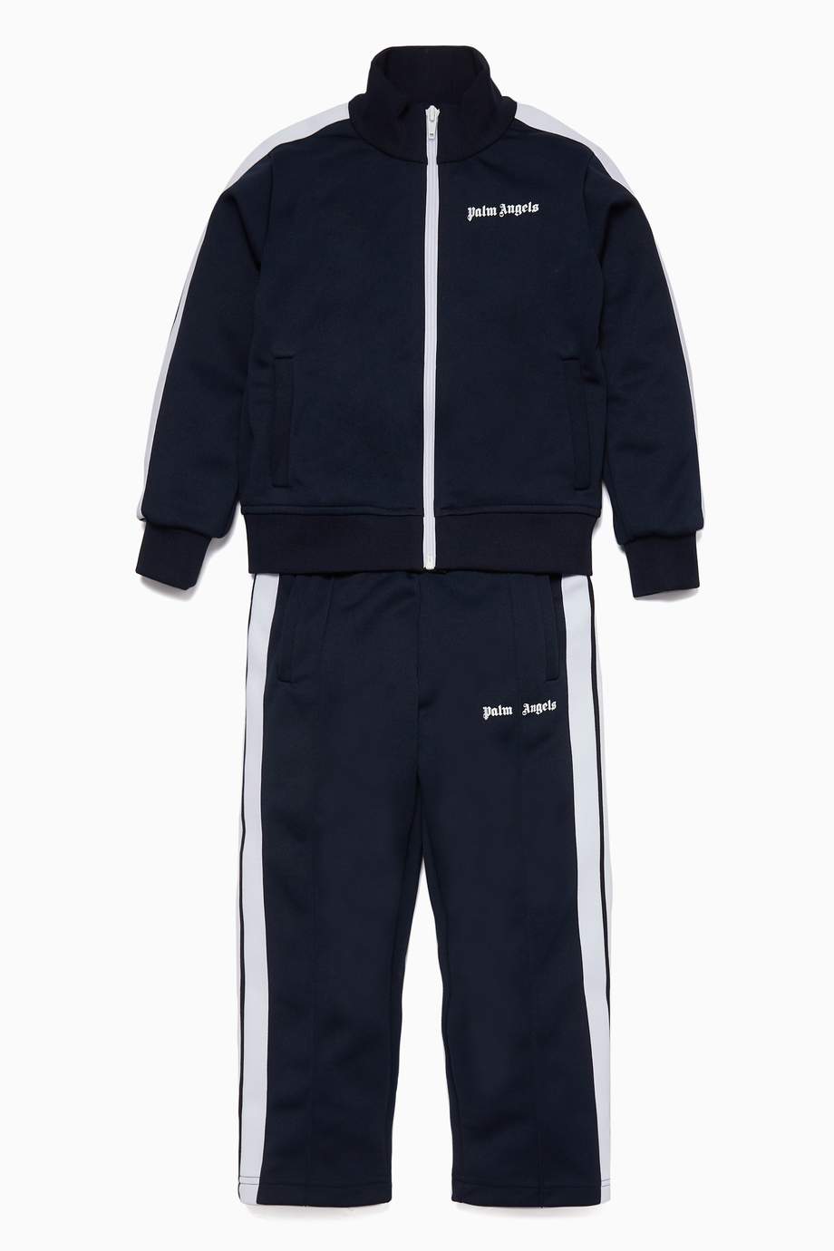 Palm Angels Kids Boys Pants In Blue