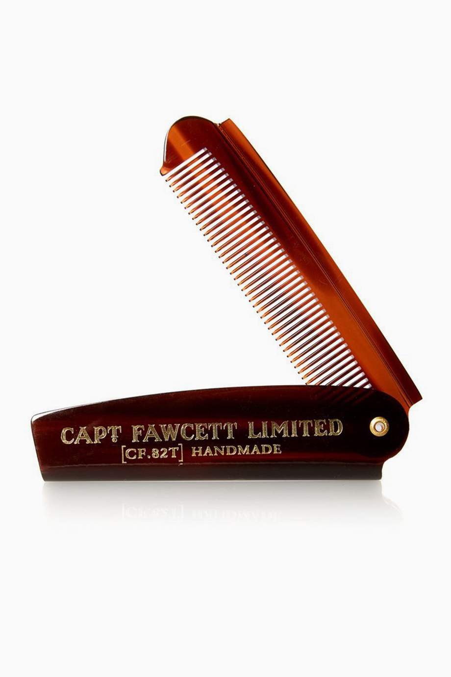 Shop Captain Fawcett Multicolour Folding Pocket Beard Comb for Men