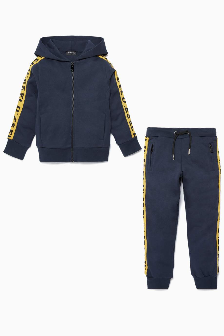 Shop Diesel Blue Navy Blue Boys Jumpsuit for Kids Ounass