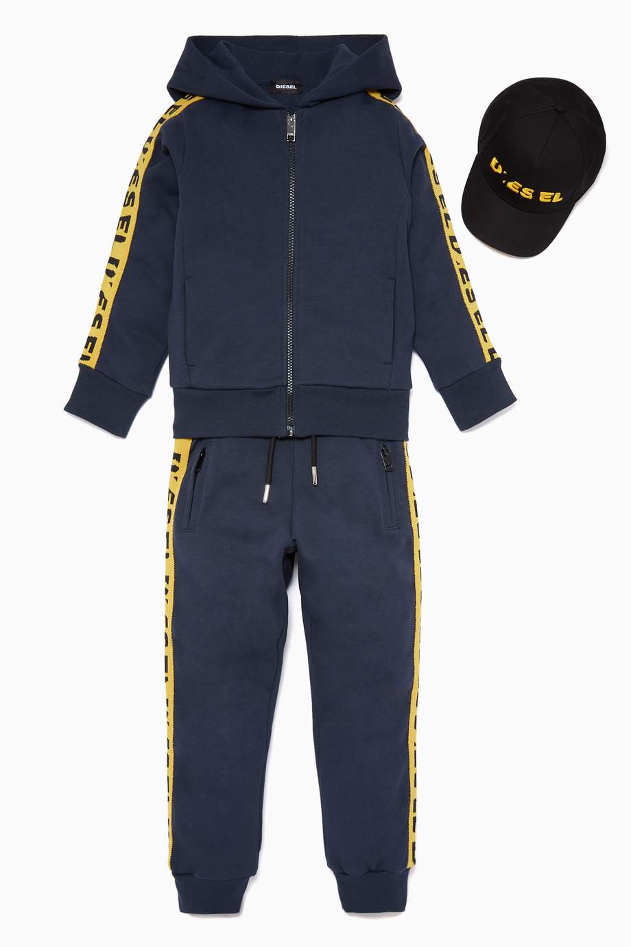 Shop Diesel Blue Navy Blue Boys Jumpsuit for Kids Ounass