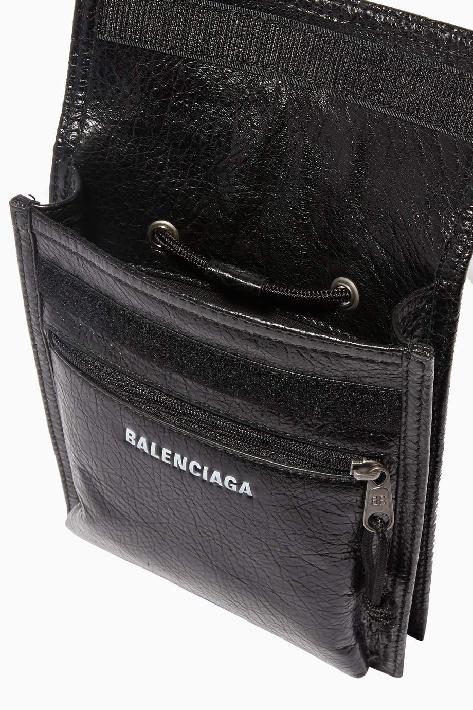 Shop Balenciaga Black Explorer CrossBody Pouch Bag for Men Ounass UAE