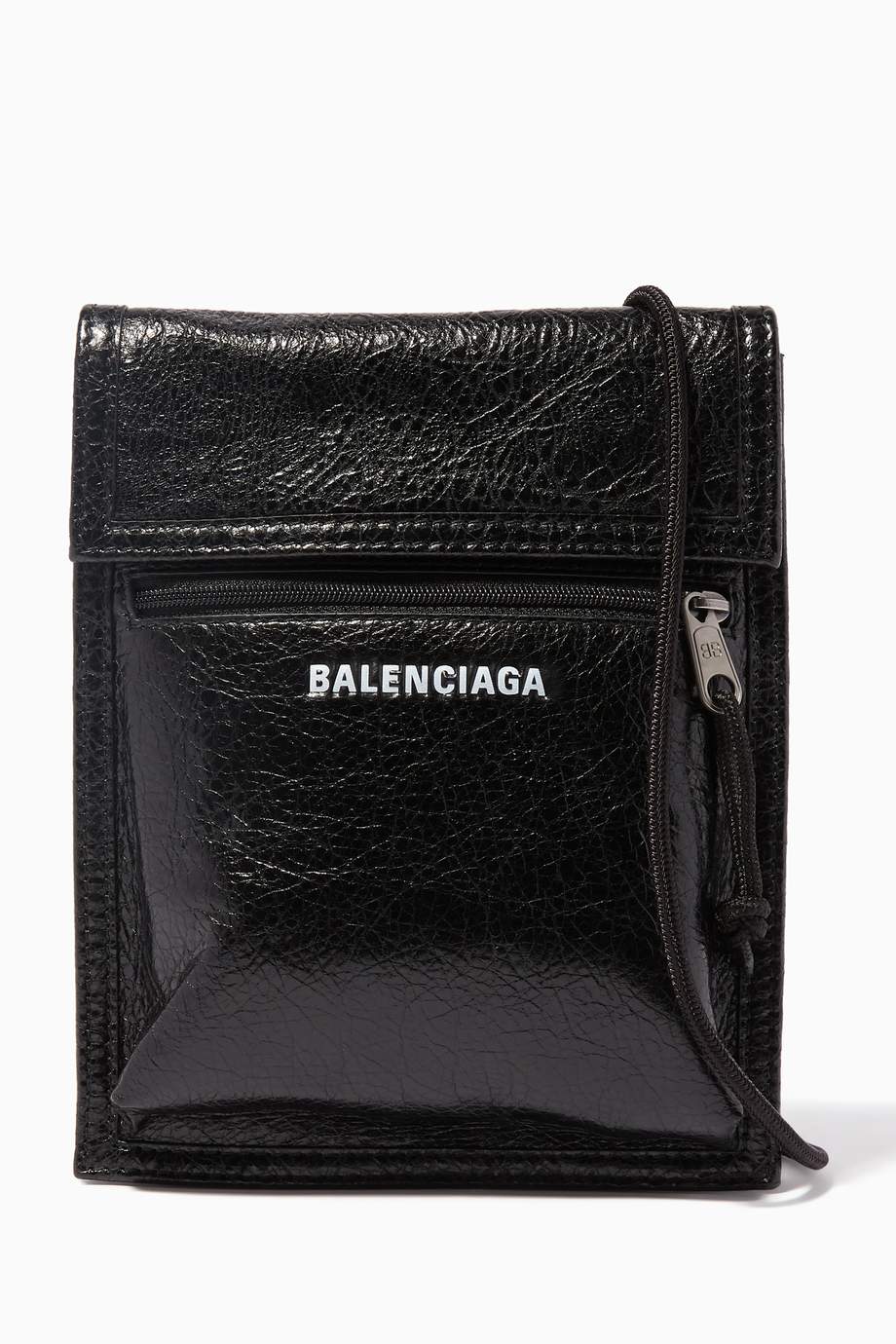 Shop Balenciaga Black Explorer CrossBody Pouch Bag for Men Ounass UAE