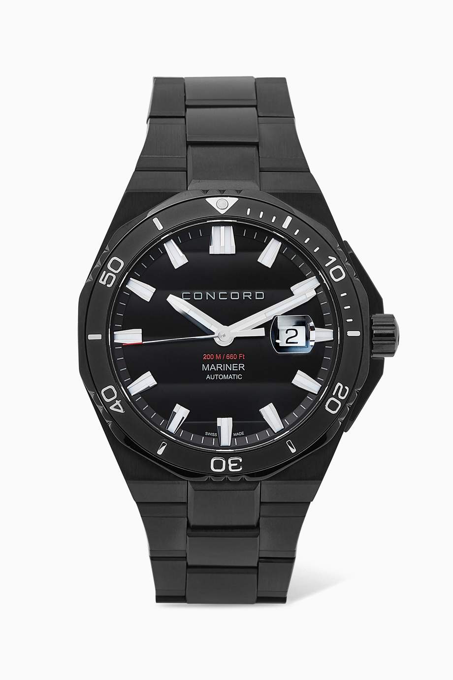 Shop Concord Black Mariner Automatic Watch for Men | Ounass UAE
