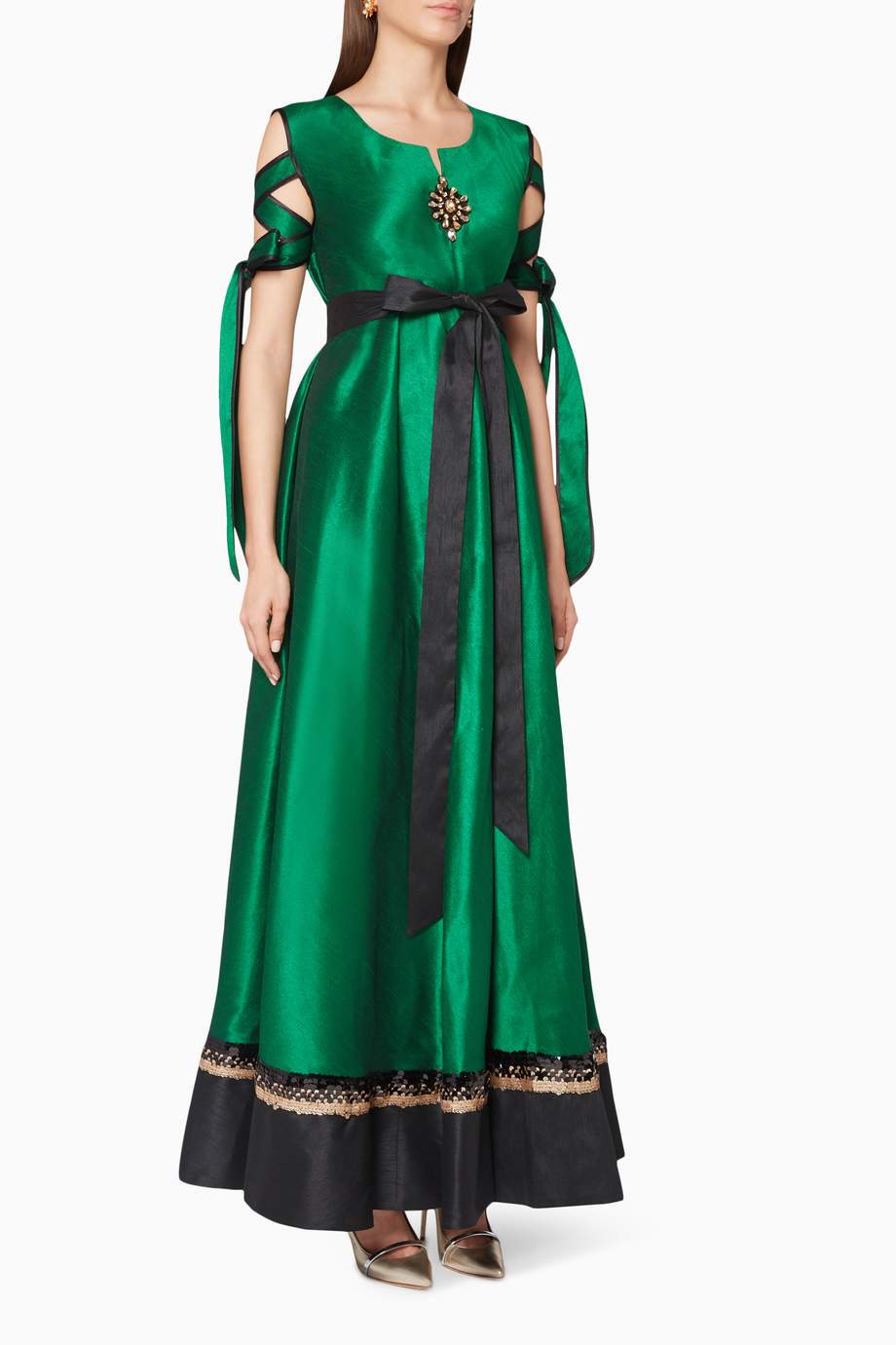 raw silk frock design