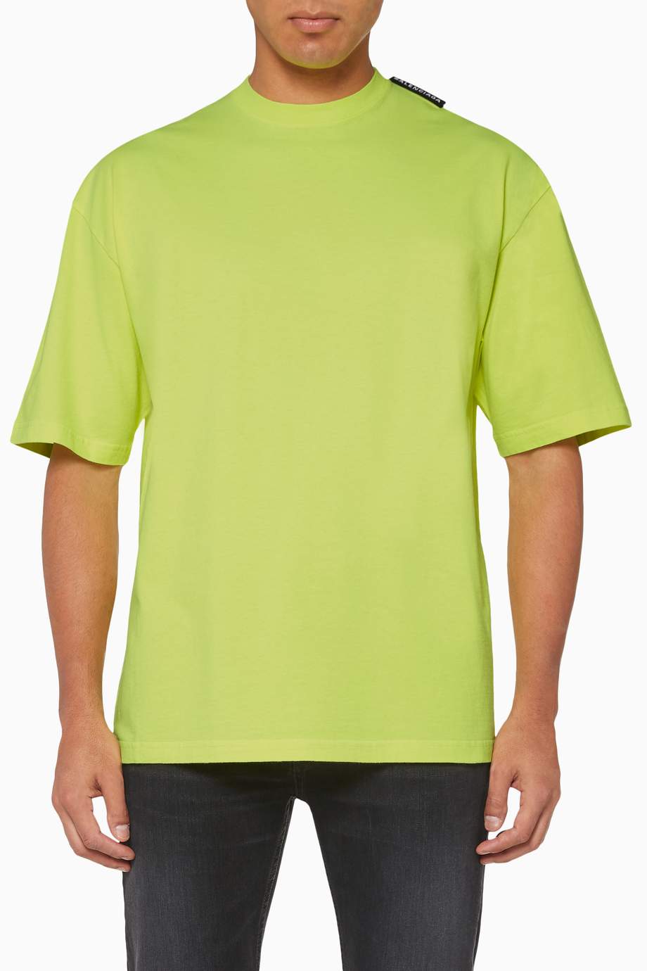 balenciaga t shirt mens yellow