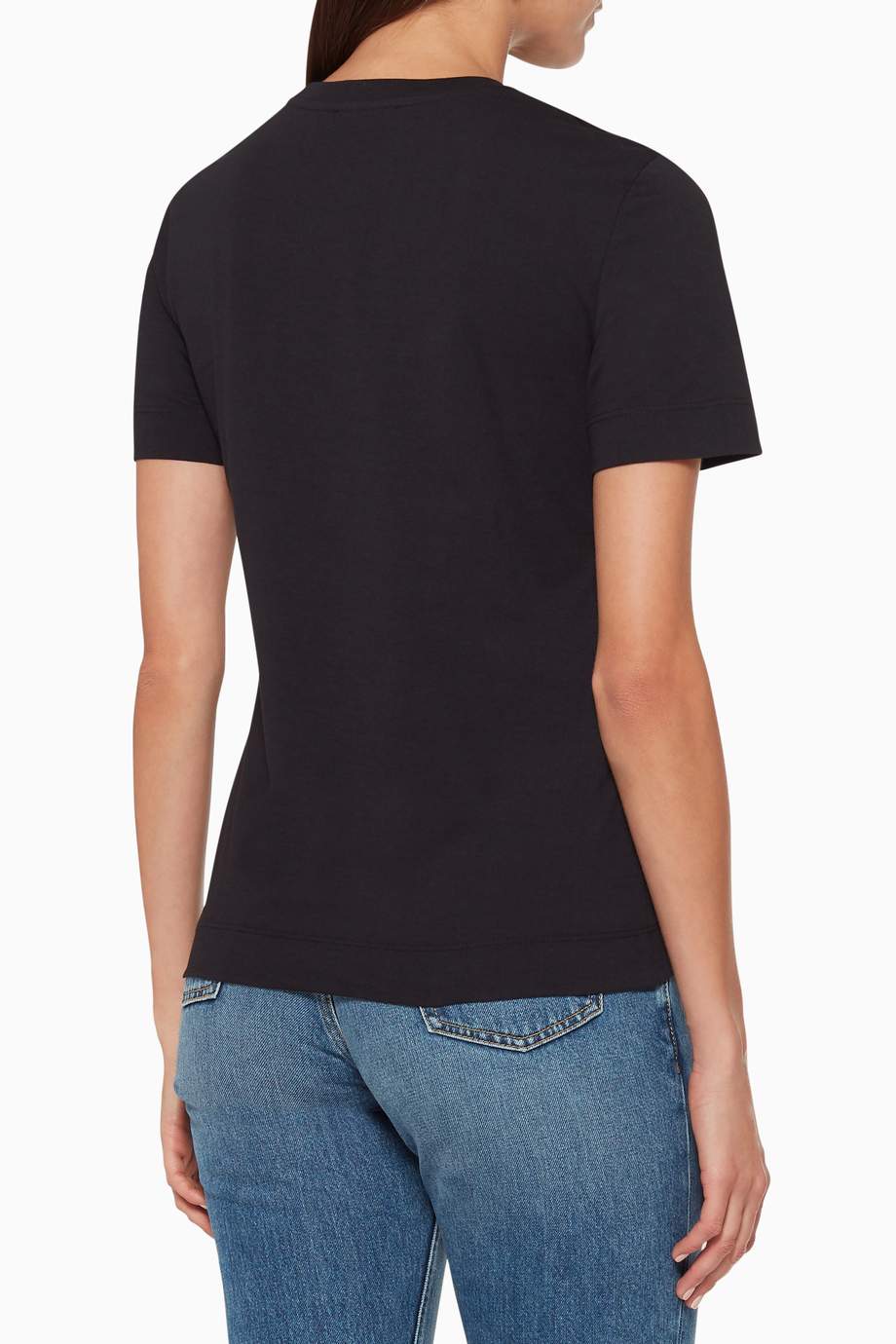 Shop Emilio Pucci Black Burle Logo Print T-Shirt for Women ...