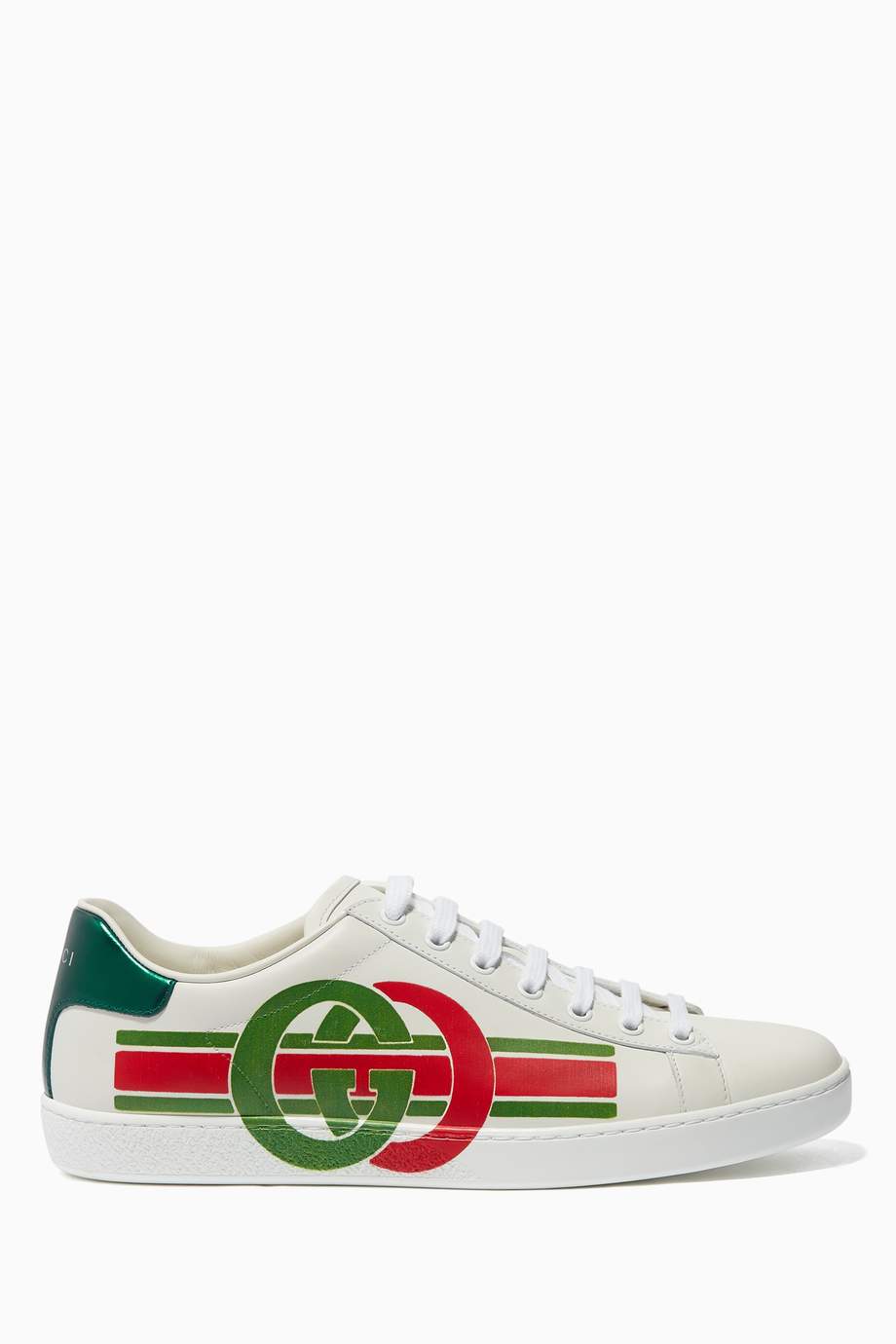gucci ace interlocking g leather sneaker