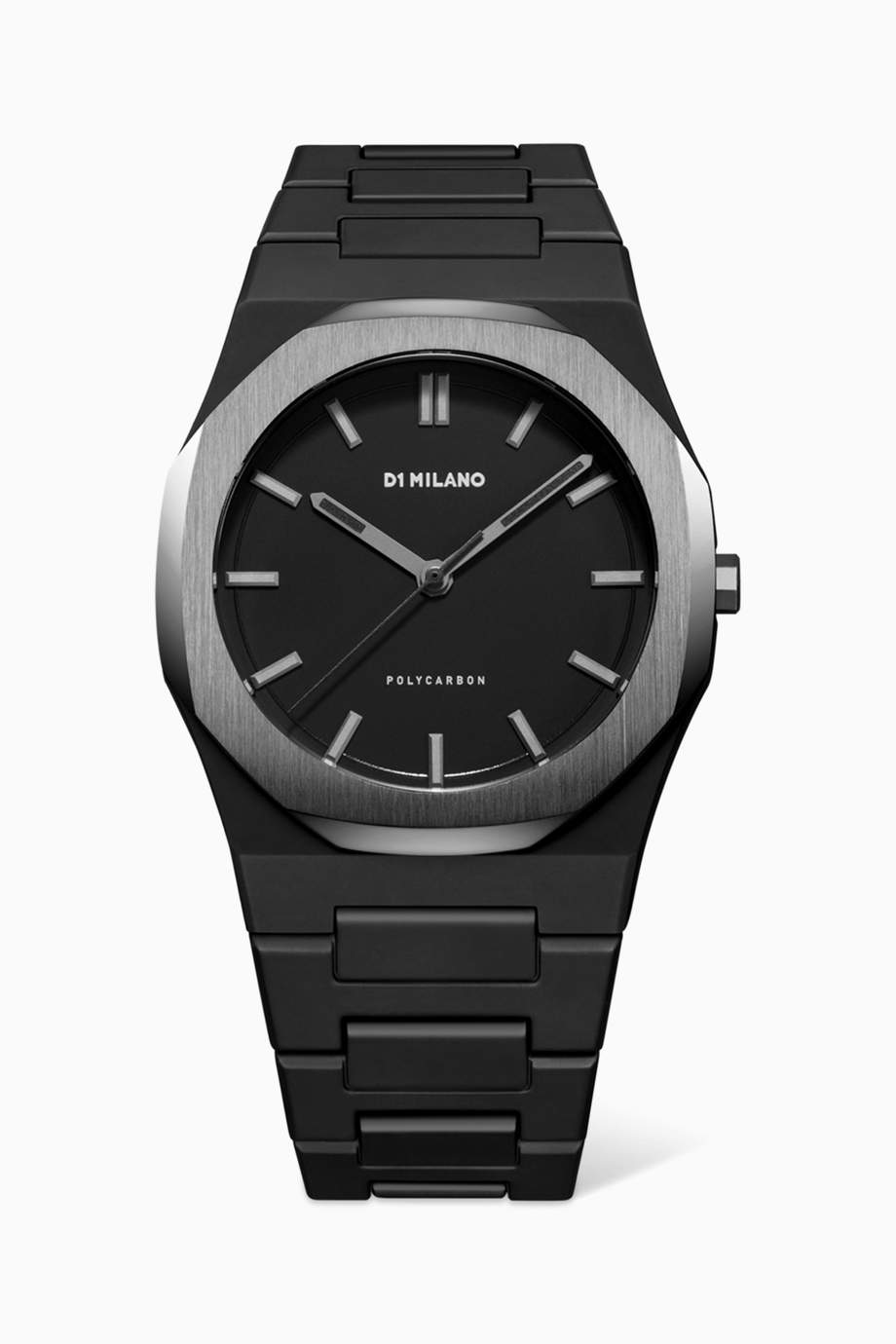 Shop D1 Milano Black Polycarbon 40mm Space Grey Watch for Men | Ounass UAE