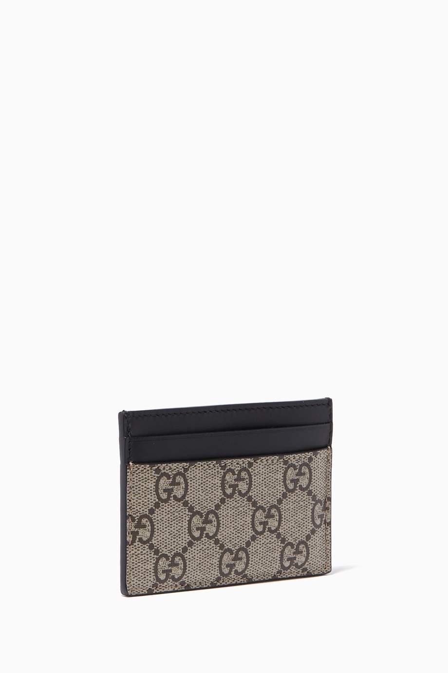 Shop Gucci Neutral Tiger GG Supreme Card Holder for Men Ounass UAE