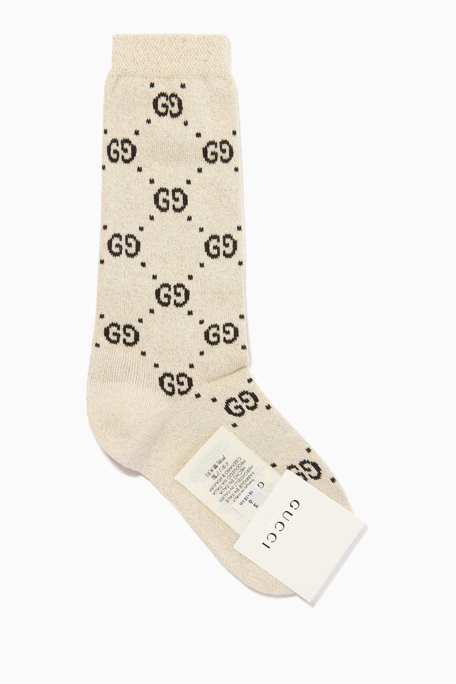 Shop Gucci White Interlocking GG Socks for Kids | Ounass UAE