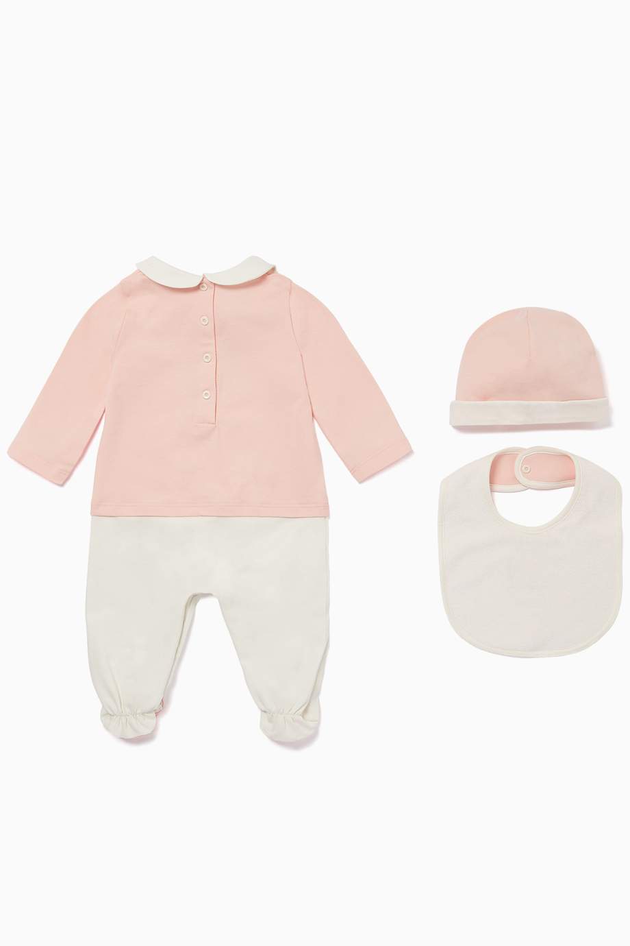 Shop Fendi Pink First Fendi Baby Grow & Hat Gift Set for Kids | Ounass ...