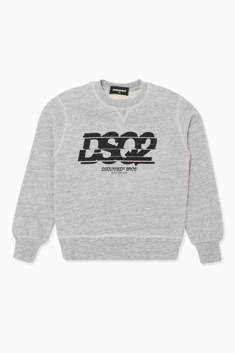 Shop Dsquared2 Grey DSQ2 Logo Sweatshirt for Kids | Ounass Oman